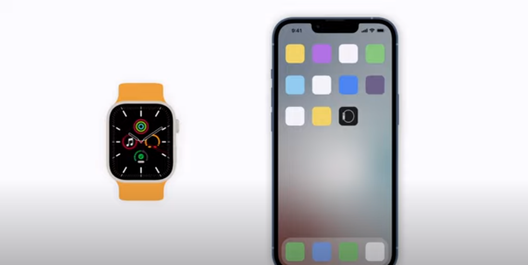 Apple Watch and iPhone 3D concept