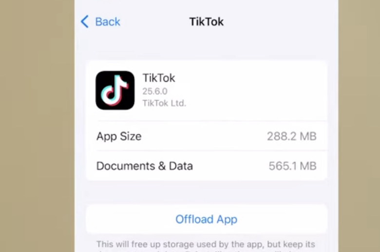 An image of a smartphone screen showing the application details for TikTok