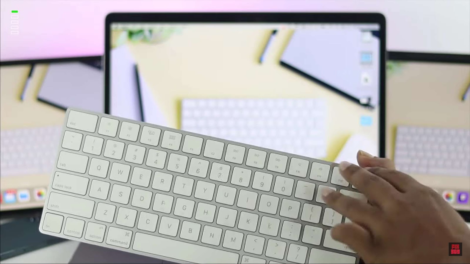 Close up of Apple’s keyboard