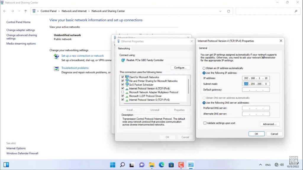 Process of connecting macOS and Windows 11 together